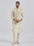 Men's Gold Viscose Nehru Jacket